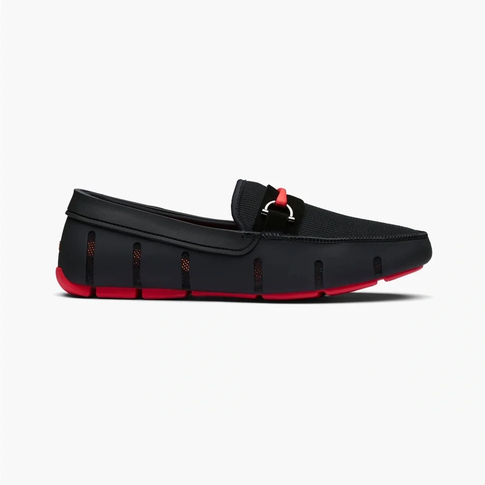 Swims Men’s Sporty Bit Loafer size 8 black red